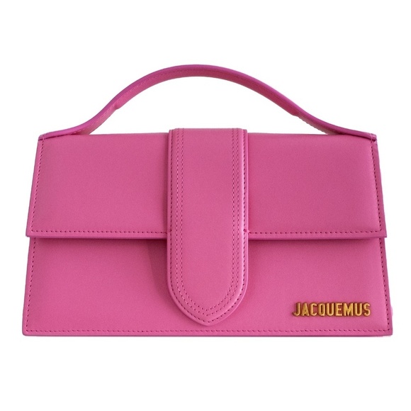 NWT Jacquemus Le Grand Bambino Pink Authentic Pink Leather Crossbody Bag $1190 - Picture 5 of 16